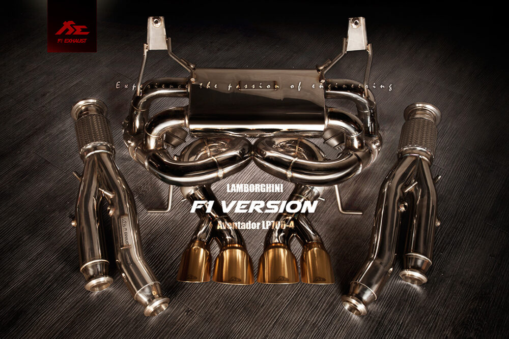 Fi Exhaust 2012-2017 Lamborghini Aventador LP700/LP750 SV Valvetronic Muffler Kit – F1 High Pitch Version - Image 3