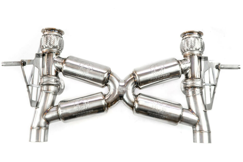 Fabspeed 2019-2023 Lamborghini Huracan EVO Valvetronic Dual Tone SuperSport X-Pipe Exhaust System