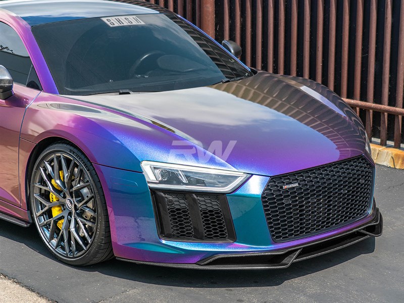 RW Carbon Audi R8 4S Carbon Fiber Front Lip Spoiler
