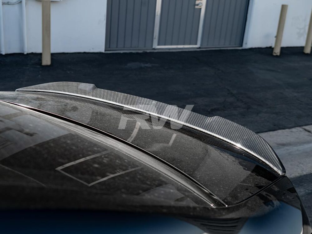 RW Carbon BMW G20 G80 M Style Carbon Fiber Trunk Spoiler - Image 11