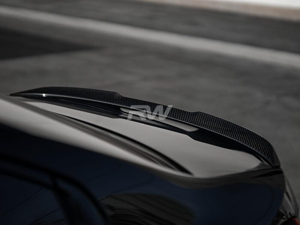 RW Carbon BMW G20 G80 M Style Carbon Fiber Trunk Spoiler - Image 5