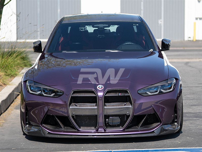 Alternative view of RW Carbon BMW G8X M3/M4 Performance Style CF Front Lip