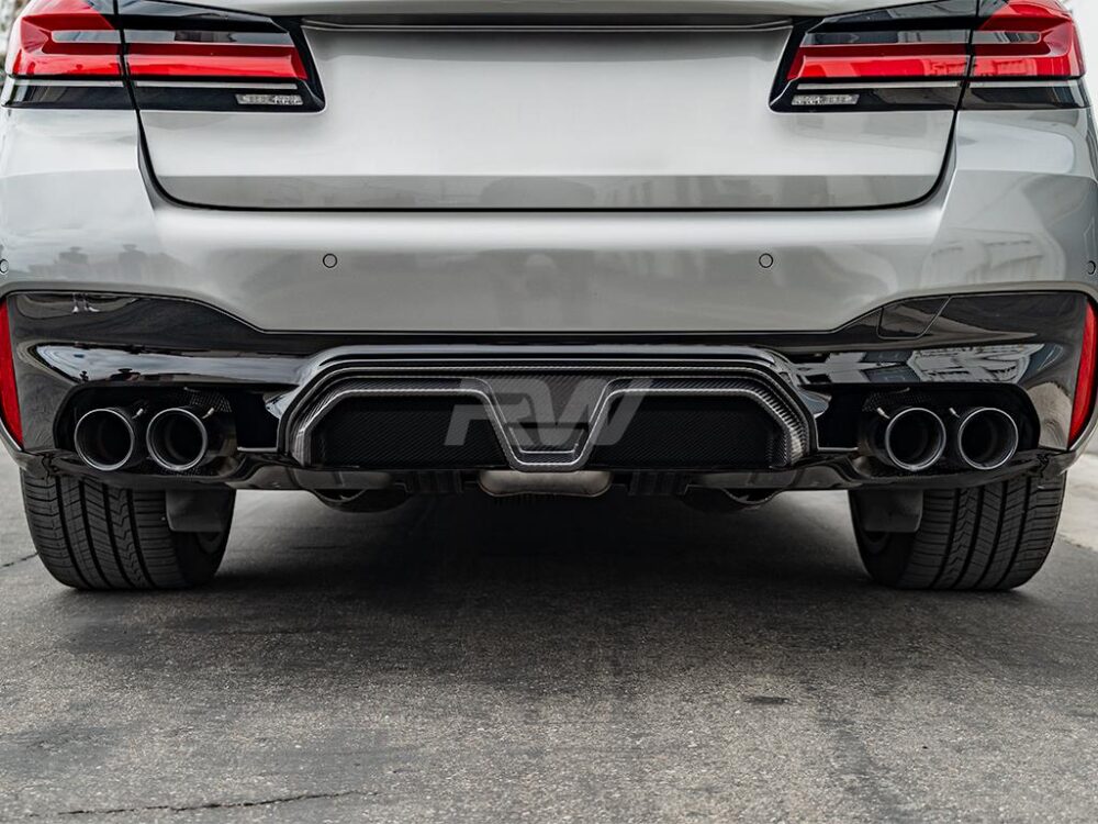 RW Carbon BMW F90 M5 CS Style Carbon Fiber Diffuser - Image 7