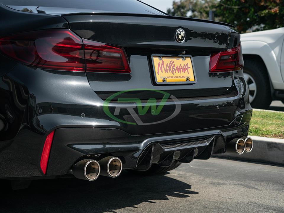 RW Carbon BMW F90 M5 Performance Style Carbon Fiber Diffuser