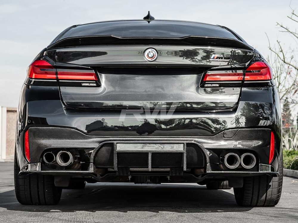 RW Carbon BMW F90 M5 RWS Carbon Fiber Rear Diffuser - Image 20