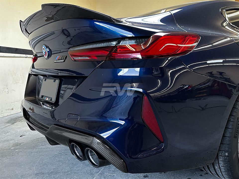 Alternative view of RW Carbon BMW F91 F92 F93 M8 OE Style Carbon Fiber Diffuser