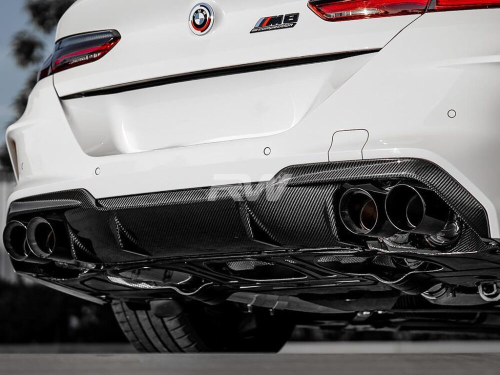 RW Carbon BMW F91 F92 F93 M8 OE Style Carbon Fiber Diffuser - Image 12