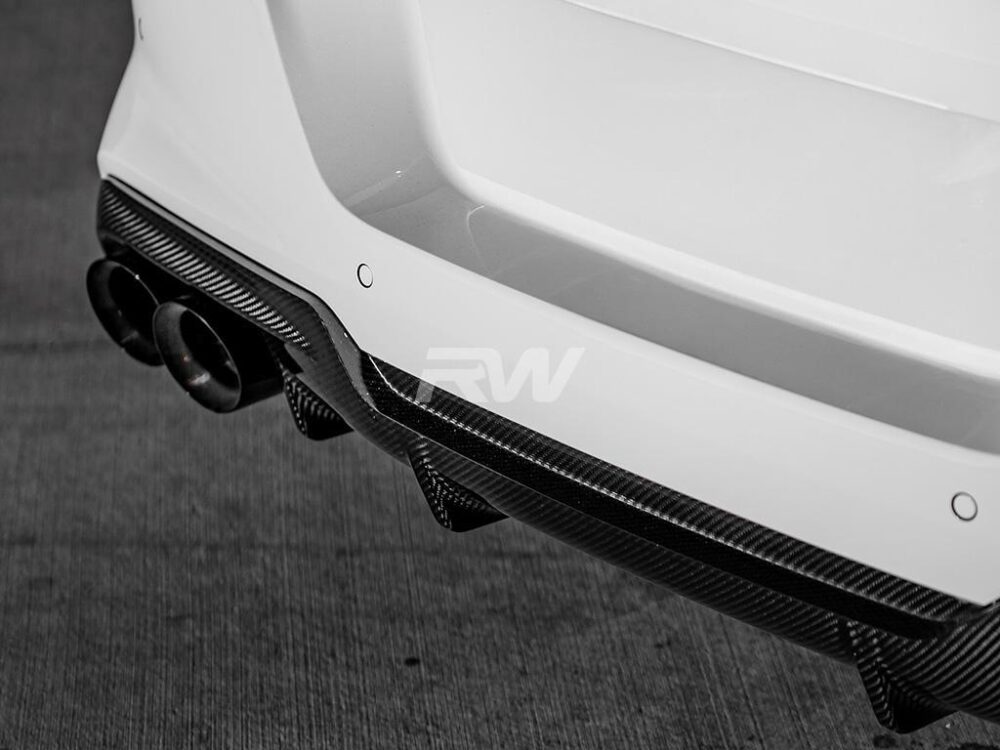RW Carbon BMW F91 F92 F93 M8 OE Style Carbon Fiber Diffuser - Image 10