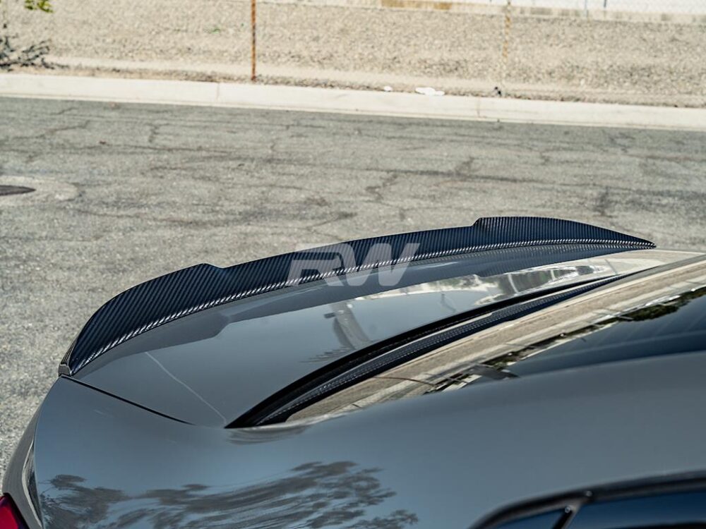 RW Carbon BMW G20 G80 CS Style Carbon Fiber Trunk Spoiler - Image 12