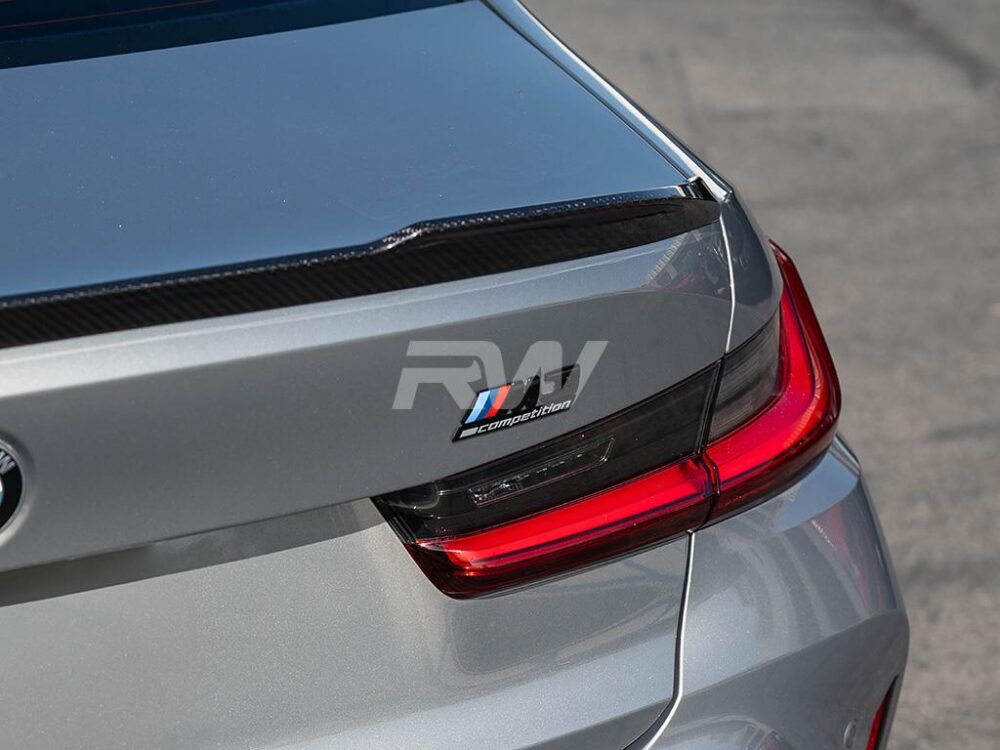 RW Carbon BMW G20 G80 CS Style Carbon Fiber Trunk Spoiler - Image 27