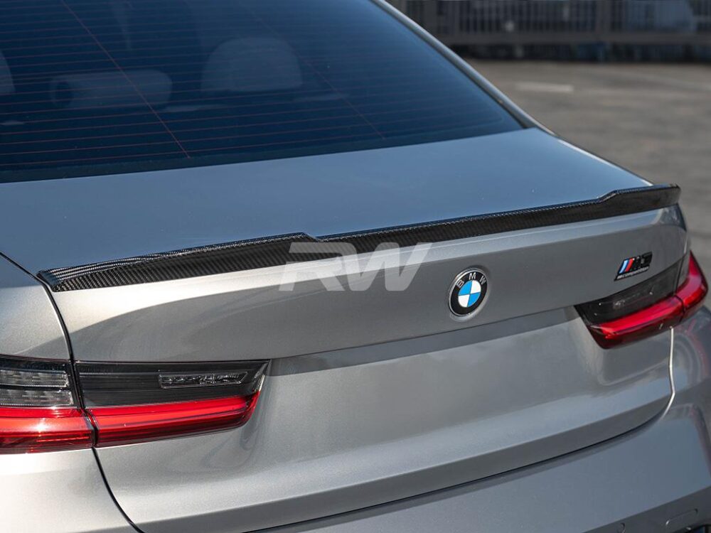 RW Carbon BMW G20 G80 CS Style Carbon Fiber Trunk Spoiler - Image 28