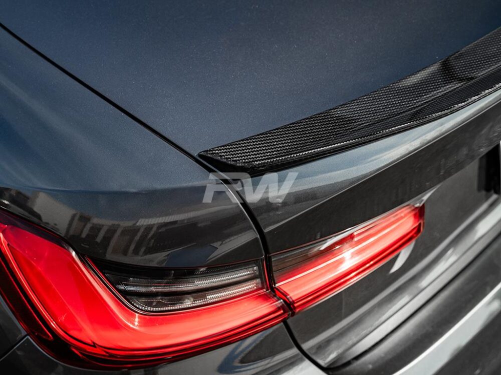 RW Carbon BMW G20/G80 GTX Carbon Fiber Trunk Spoiler - Image 10