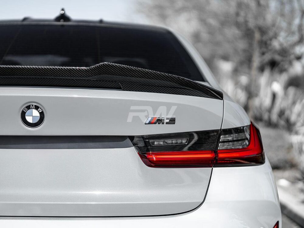 RW Carbon BMW G20/G80 GTX Carbon Fiber Trunk Spoiler - Image 11