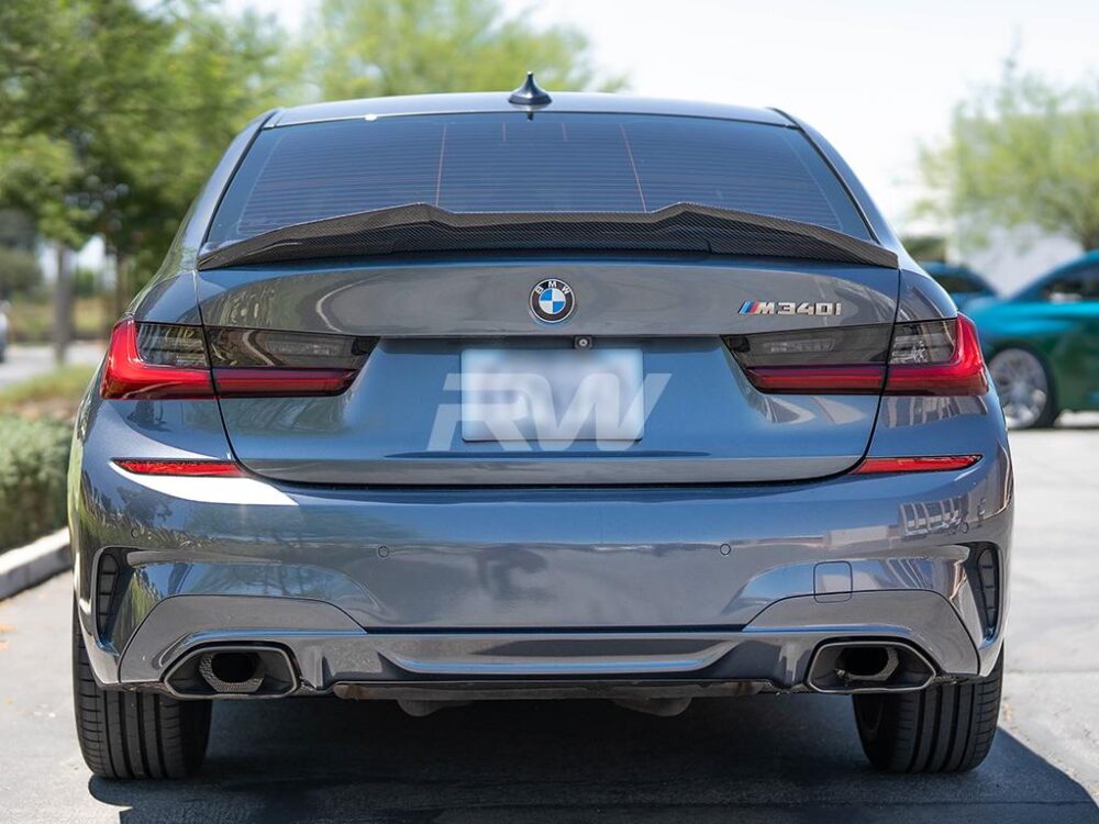 RW Carbon BMW G20/G80 GTX Carbon Fiber Trunk Spoiler - Image 15