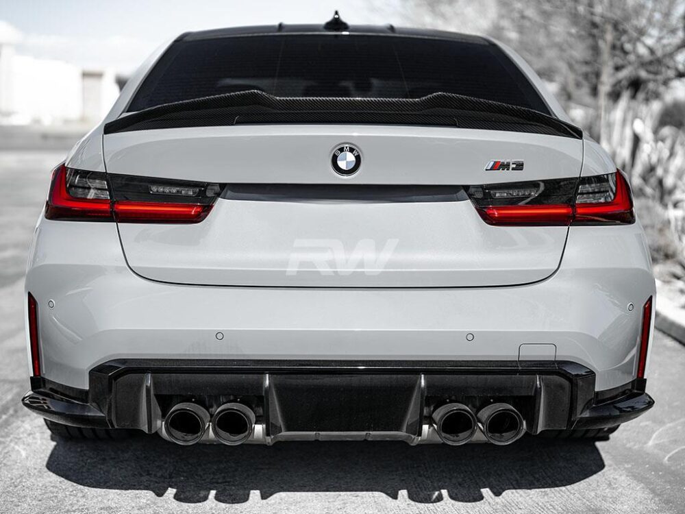 RW Carbon BMW G20/G80 GTX Carbon Fiber Trunk Spoiler - Image 16