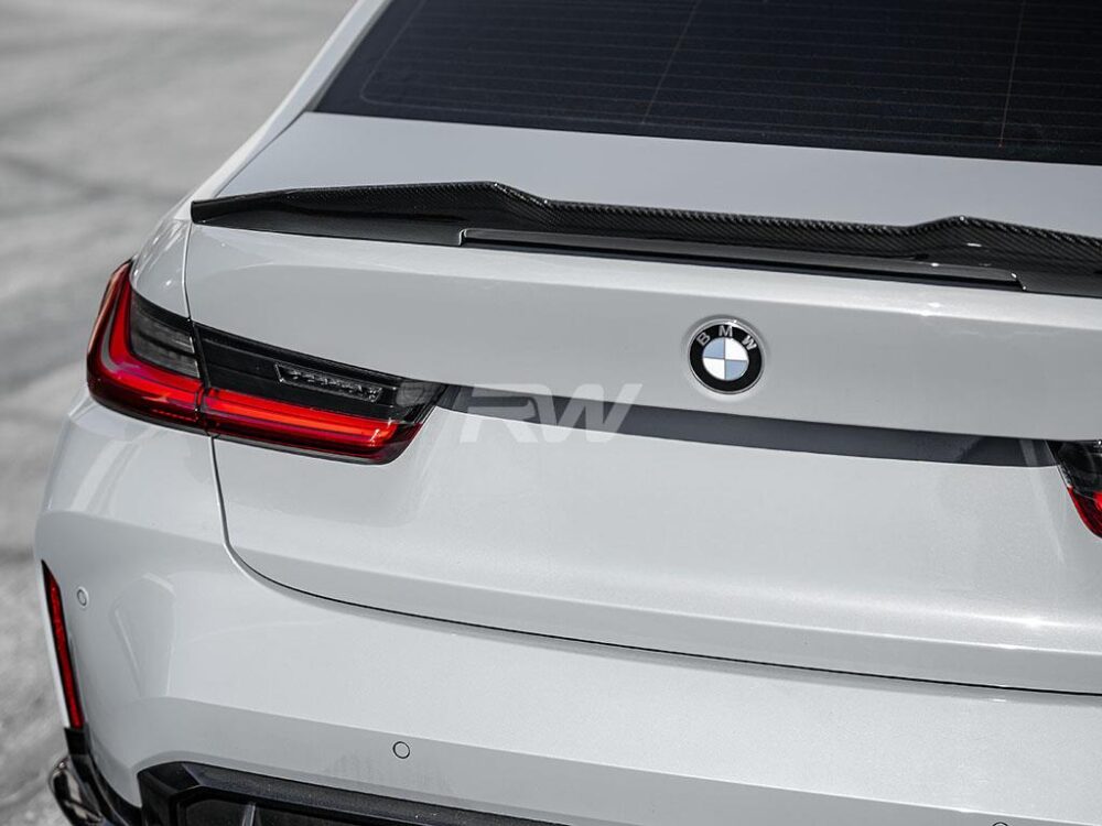 RW Carbon BMW G20/G80 GTX Carbon Fiber Trunk Spoiler - Image 19