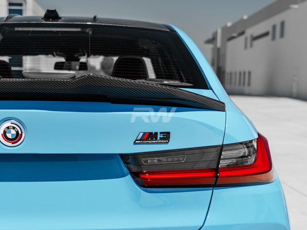RW Carbon BMW G20/G80 GTX Carbon Fiber Trunk Spoiler - Image 21