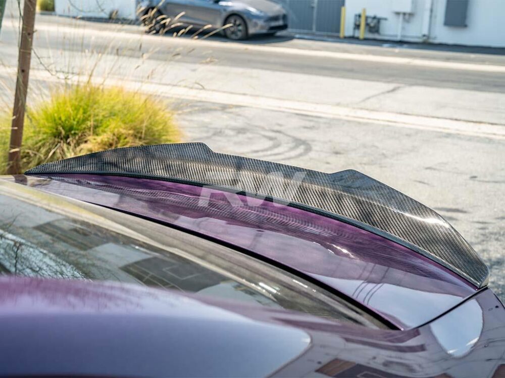 RW Carbon BMW G20/G80 GTX Carbon Fiber Trunk Spoiler - Image 4