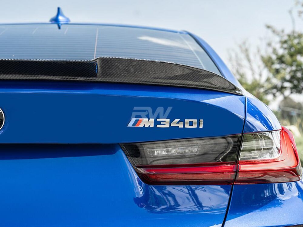 RW Carbon BMW G20/G80 RWS Carbon Fiber Trunk Spoiler - Image 7