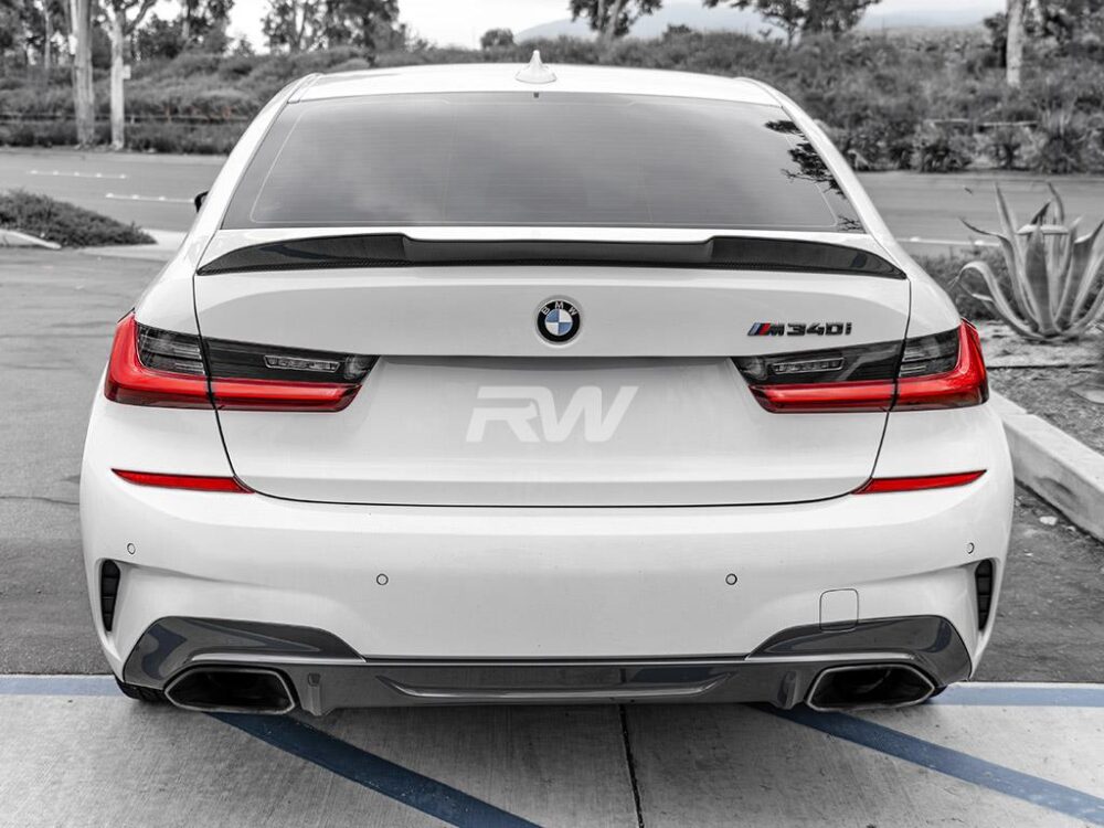 RW Carbon BMW G20/G80 RWS Carbon Fiber Trunk Spoiler - Image 8
