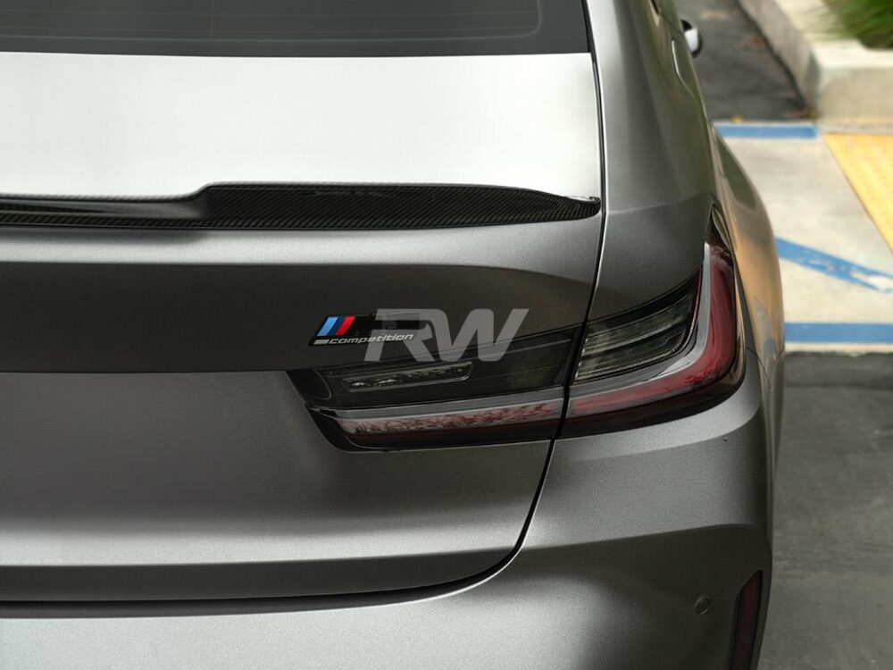 RW Carbon BMW G20/G80 RWS Carbon Fiber Trunk Spoiler - Image 16