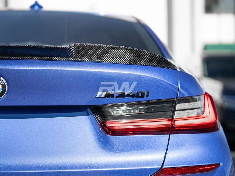 RW Carbon BMW G20/G80 RWS Carbon Fiber Trunk Spoiler - Image 17