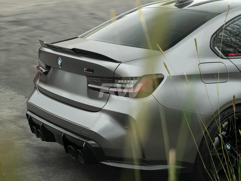 RW Carbon BMW G20/G80 RWS Carbon Fiber Trunk Spoiler - Image 18
