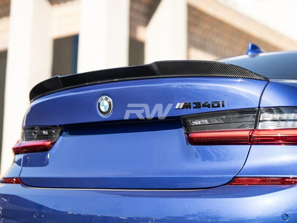 RW Carbon BMW G20/G80 RWS Carbon Fiber Trunk Spoiler - Image 19