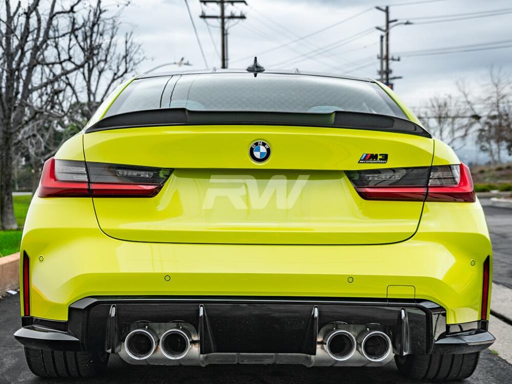 RW Carbon BMW G20/G80 RWS Carbon Fiber Trunk Spoiler - Image 15