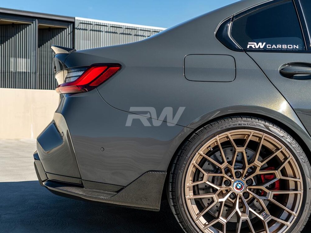 RW Carbon BMW G80 M3 CF Performance Style Diffuser Sides - Image 5