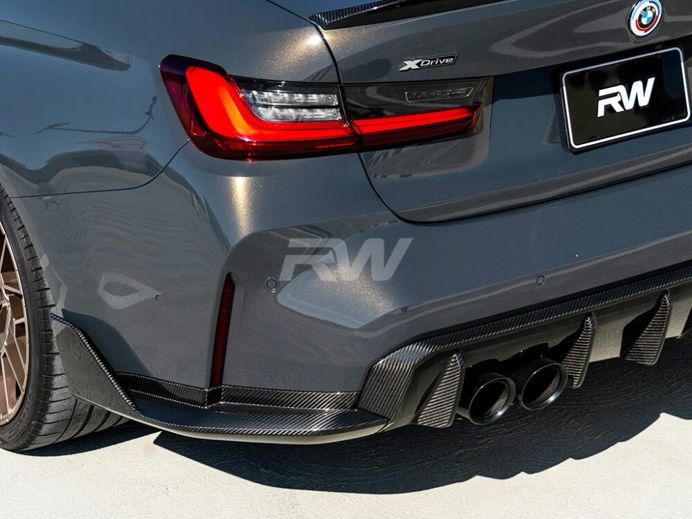 RW Carbon BMW G80 M3 CF Performance Style Diffuser Sides - Image 6