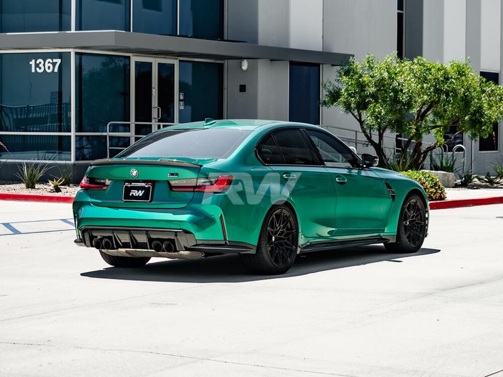 RW Carbon BMW G80 M3 OEM Style Carbon Fiber Diffuser - Image 9