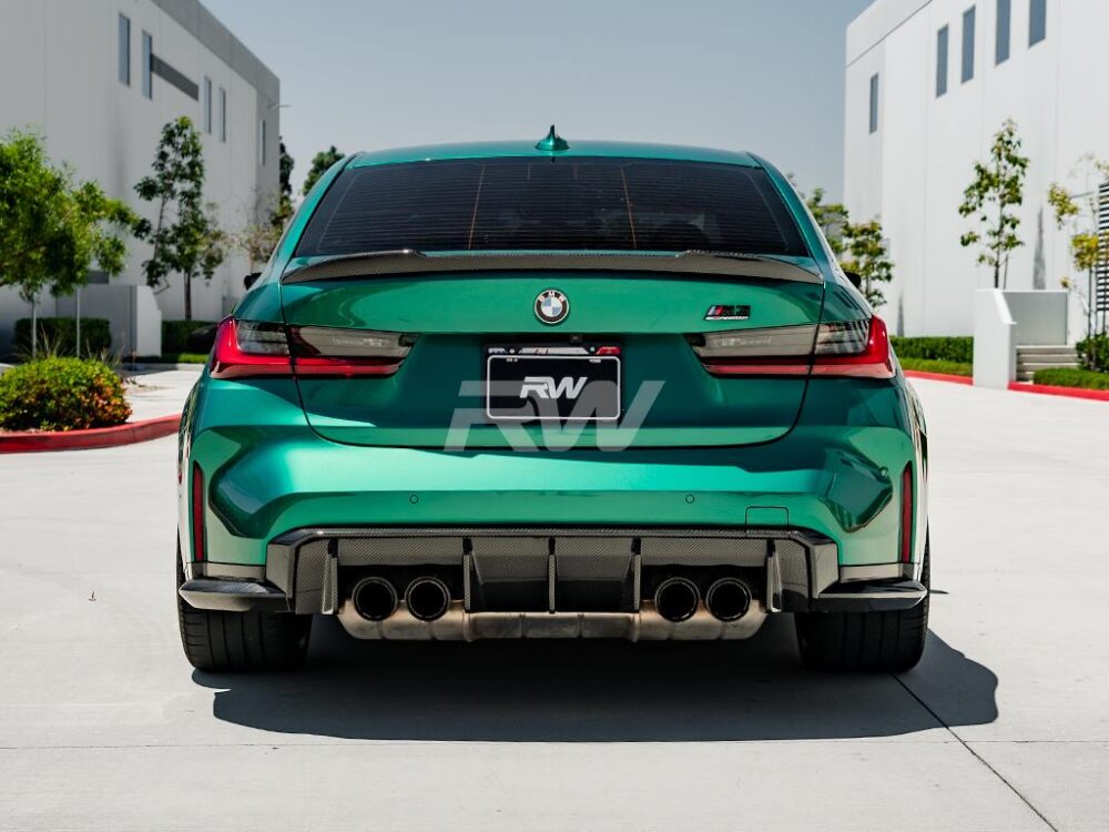 RW Carbon BMW G80 M3 OEM Style Carbon Fiber Diffuser - Image 8