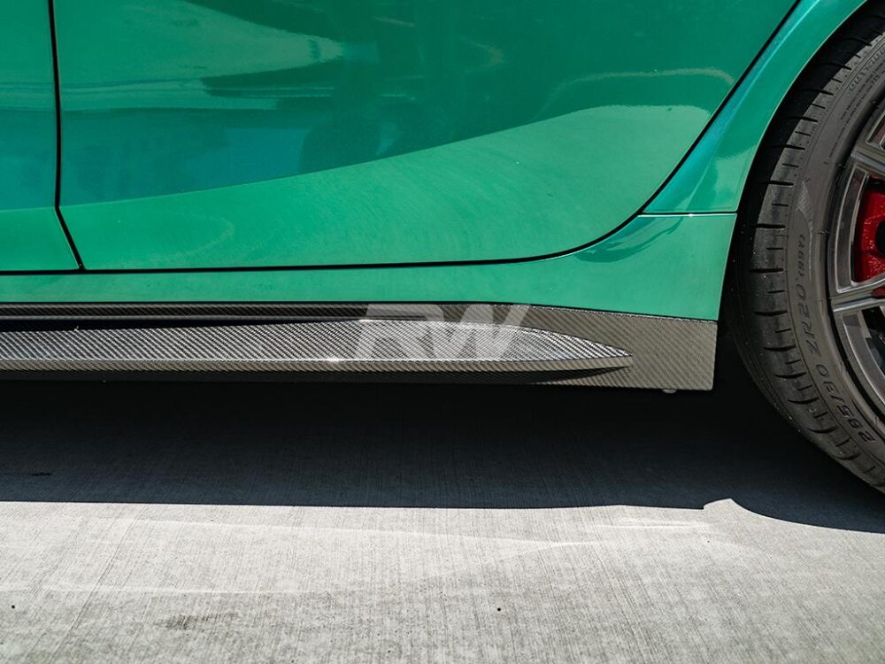 RW Carbon BMW G80 M3 OEM Style Carbon Fiber Side Skirts - Image 10