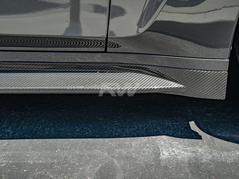 RW Carbon BMW G80 M3 OEM Style Carbon Fiber Side Skirts - Image 13