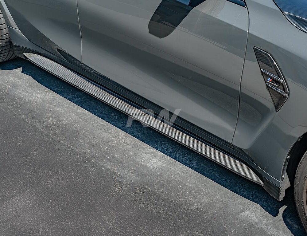 RW Carbon BMW G80 M3 OEM Style Carbon Fiber Side Skirts