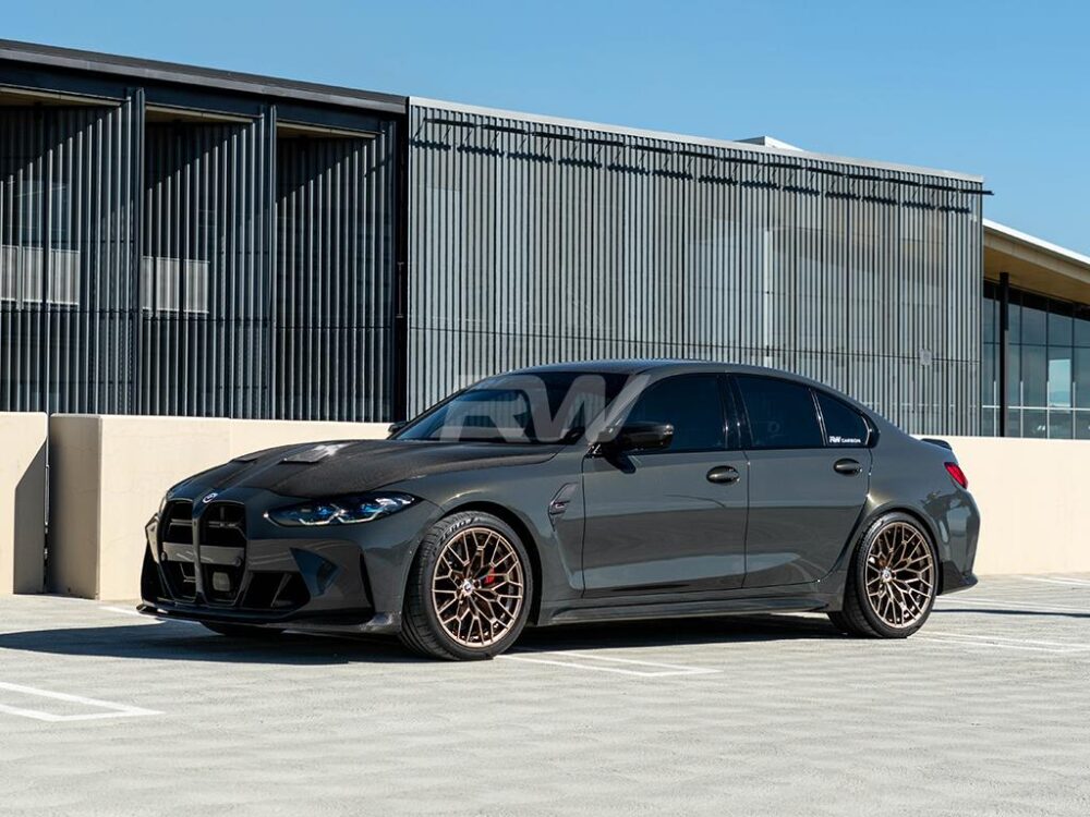 RW Carbon BMW G80 M3 OEM Style Carbon Fiber Side Skirts - Image 3