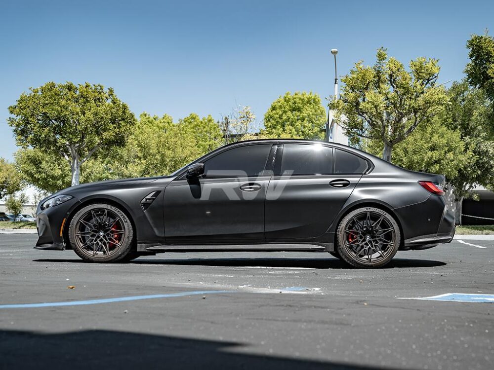 RW Carbon BMW G80 M3 OEM Style Carbon Fiber Side Skirts - Image 8