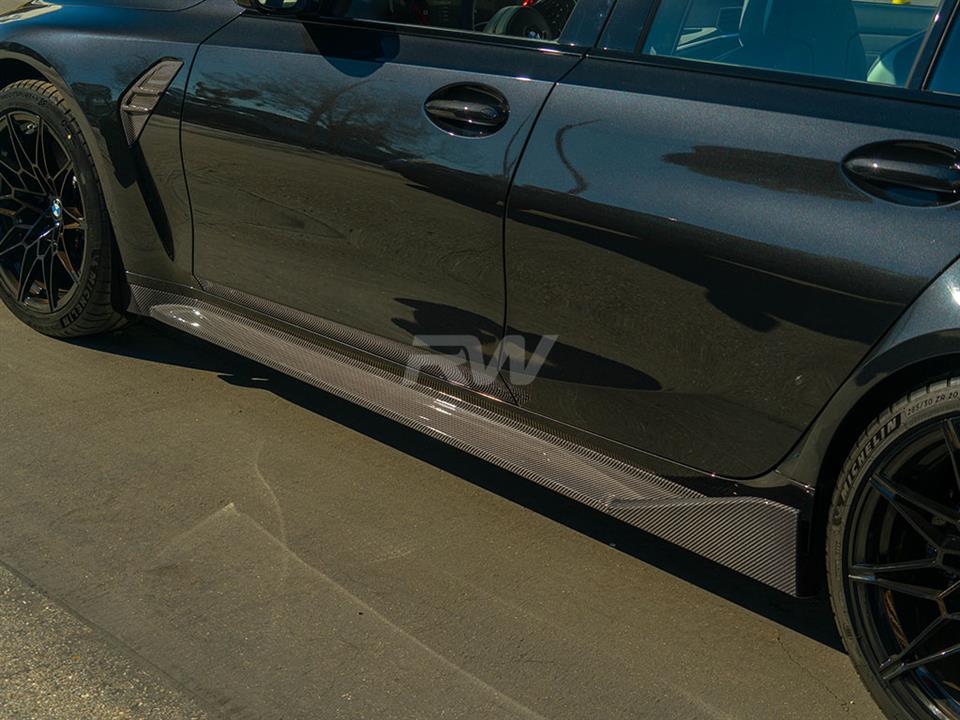 RW Carbon BMW G80 M3 Performance Style CF Side Skirts