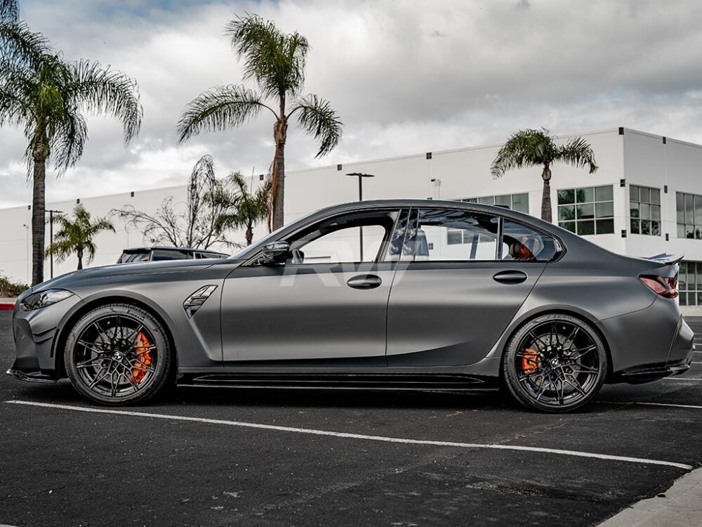 RW Carbon BMW G80 M3 RWS Carbon Fiber Side Skirt Extensions - Image 5