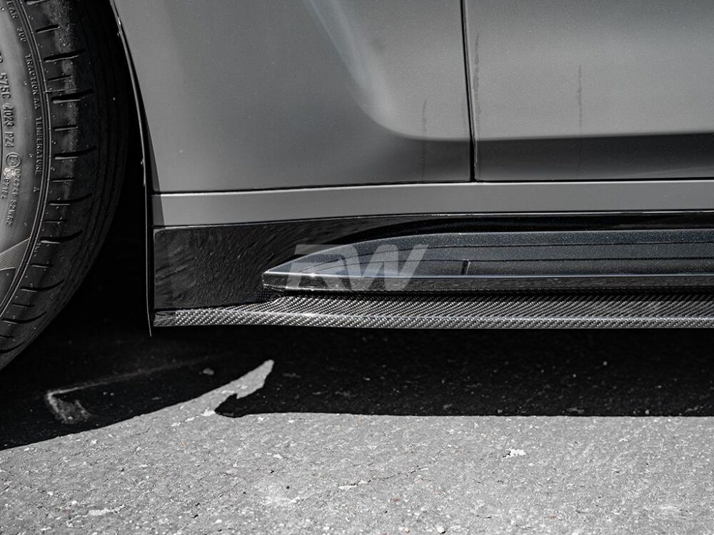 RW Carbon BMW G80 M3 RWS Carbon Fiber Side Skirt Extensions - Image 3