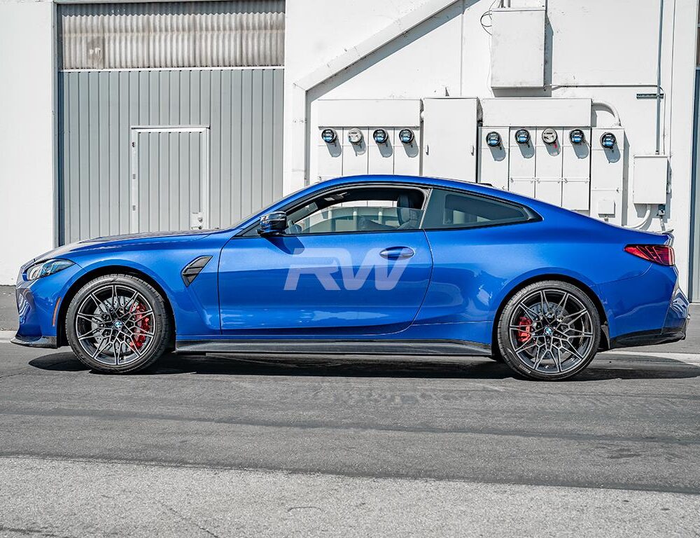 Alternative view of RW Carbon BMW G82/G83 M4 3D Style Carbon Fiber Side Skirts