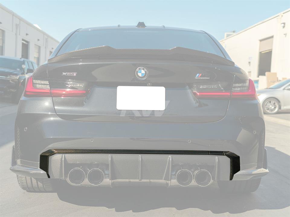 RW Carbon BMW G8X M3 M4 Carbon Fiber Outer Diffuser Trim