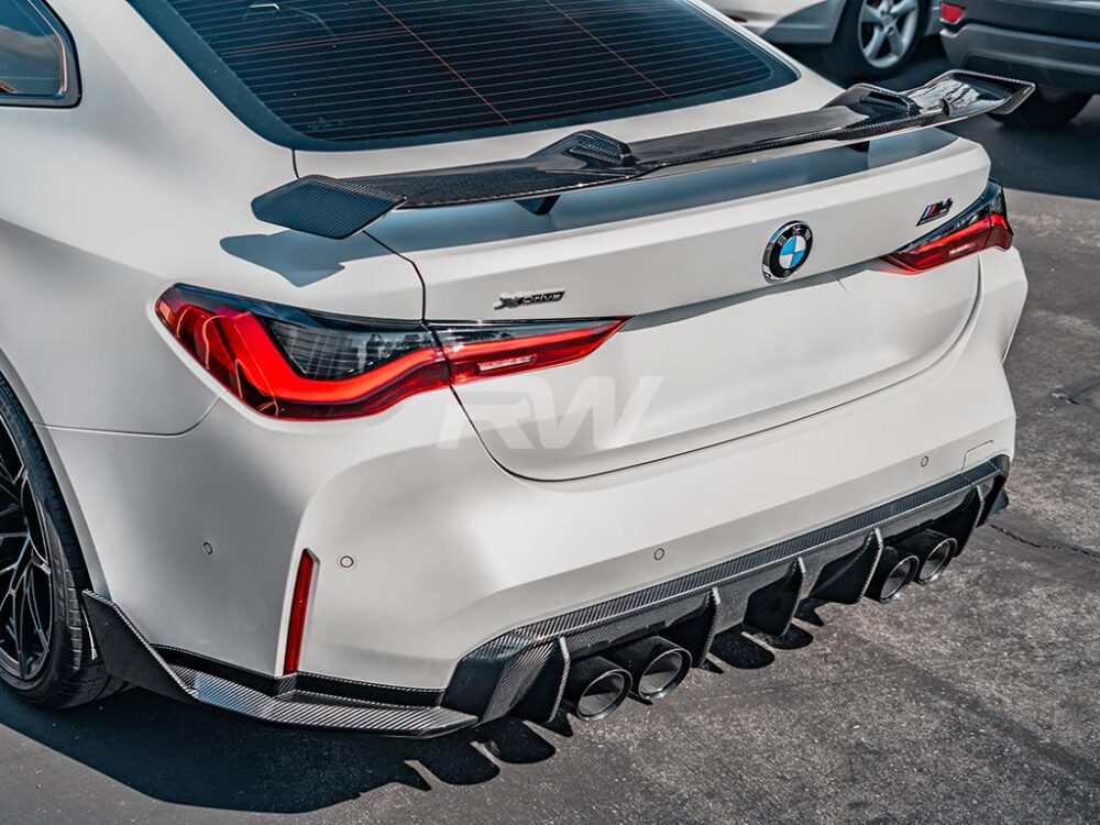 RW Carbon BMW G8X M3 M4 Carbon Fiber Outer Diffuser Trim - Image 6