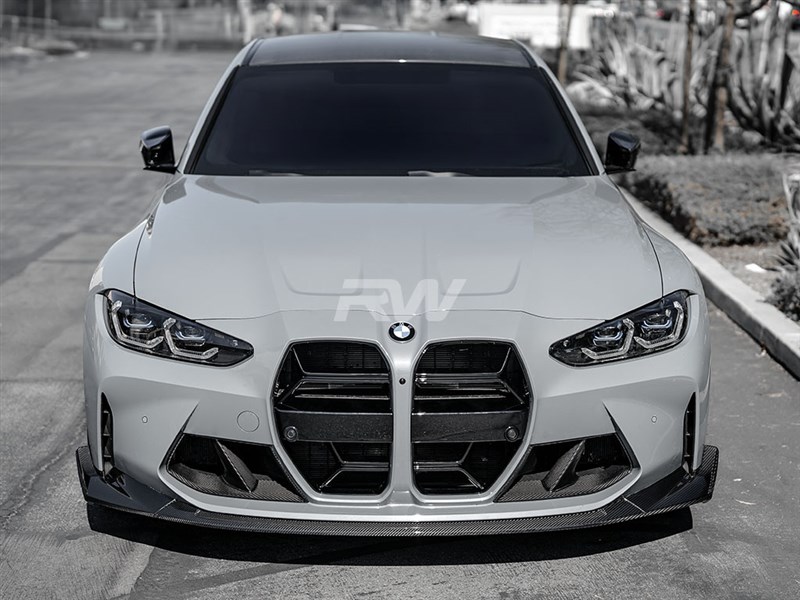 Alternative view of RW Carbon BMW G8X M3/M4 Carbon Fiber CSL Style Front Lip
