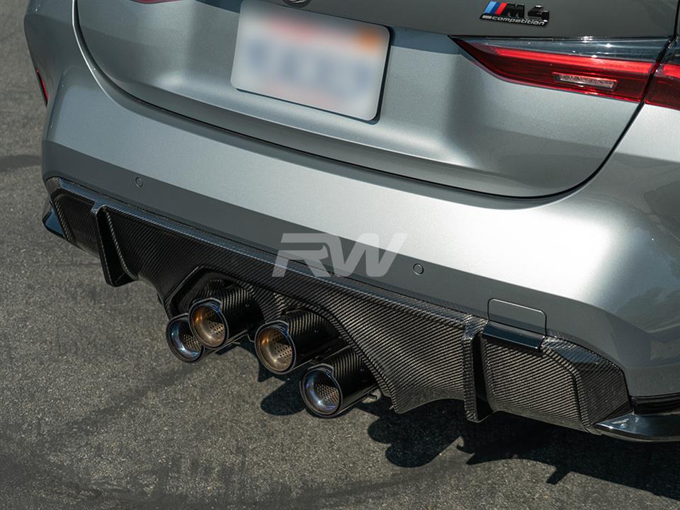 RW Carbon BMW G8X M3/M4 Carbon Fiber Perf. Style Diffuser