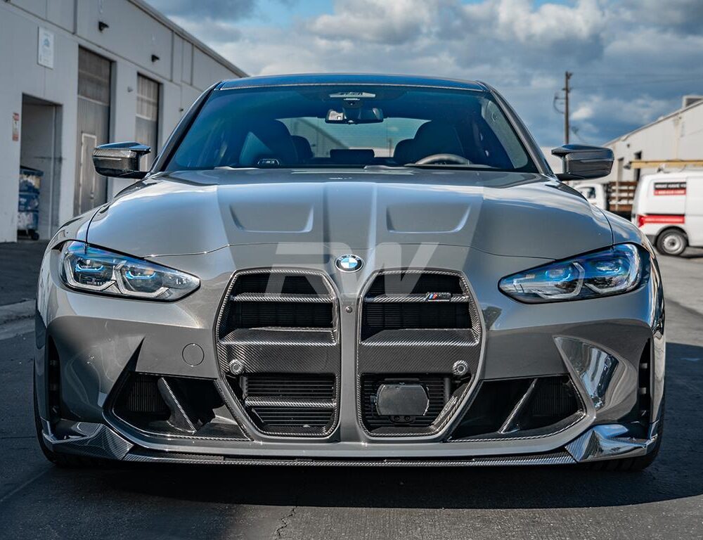 Alternative view of RW Carbon BMW G8X M3/M4 DTM Carbon Fiber Grilles