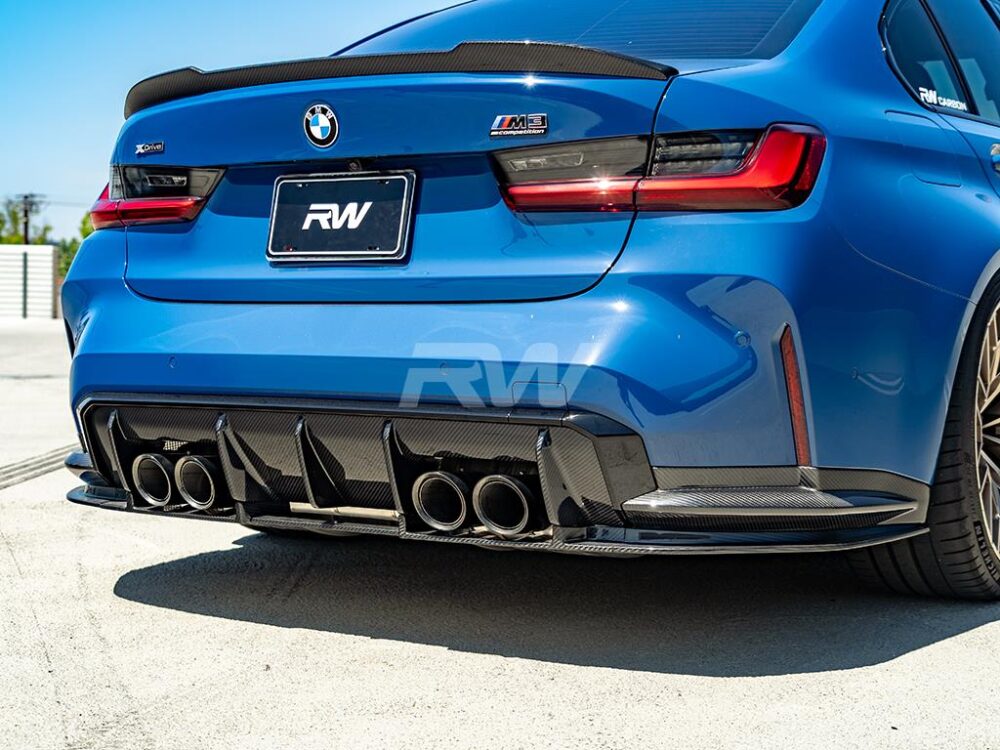 RW Carbon BMW G8X M3/M4 OEM Style Carbon Fiber Diffuser - Image 15
