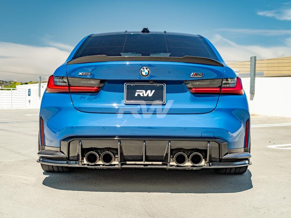 RW Carbon BMW G8X M3/M4 OEM Style Carbon Fiber Diffuser - Image 5