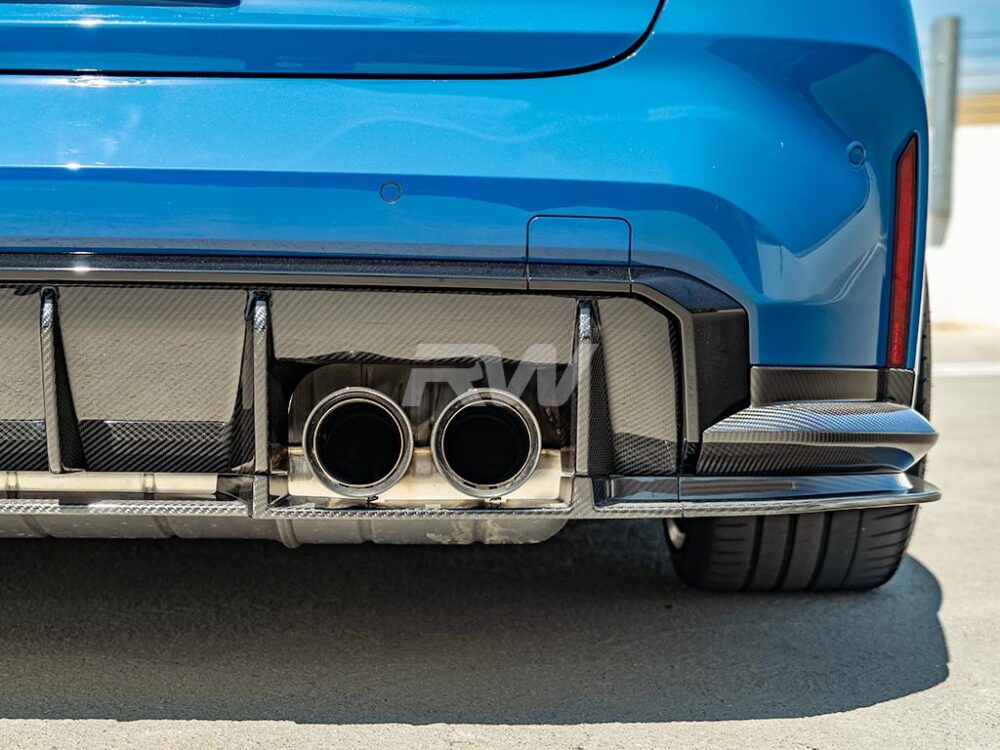 RW Carbon BMW G8X M3/M4 OEM Style Carbon Fiber Diffuser - Image 6